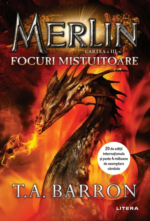 Coperta cărții Merlin. Focuri mistuitoare. Cartea a III-a