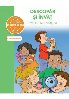 Coperta cărții Descopar si invat cele cinci simturi