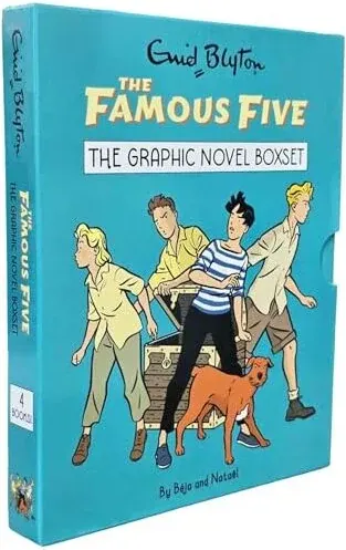 Coperta cărții The Famous Five Graphic Novel 4 Books Collection Box Set