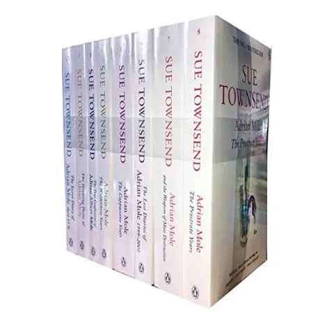 Coperta cărții Sue Townsend Adrian Mole 8 Books Collection Set