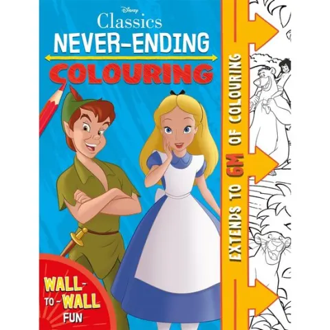 Coperta cărții DISNEY CLASSICS Never-ending Colouring