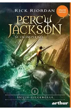 Coperta cărții percy jackson si olimpienii vol.1: hotul fulgerului - rick riordan