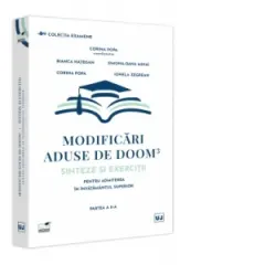 Coperta cărții Modificari aduse de DOOM3. Sinteze si exercitii pentru admiterea in invatamantul superior. Partea a II-a