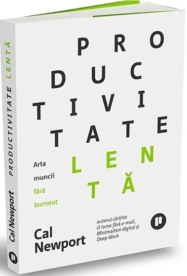 Coperta cărții Productivitate lentă. Arta muncii fără burnout