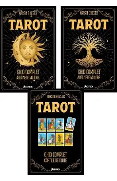 Coperta cărții Pachet 3 carti: Tarot. Ghid complet (Arcanele Majore + Arcanele Minore + Cartile de Curte)