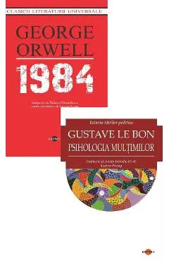 Coperta cărții Pachet 2 carti: 1984 + Psihologia multimilor - George Orwell, Gustave le Bon
