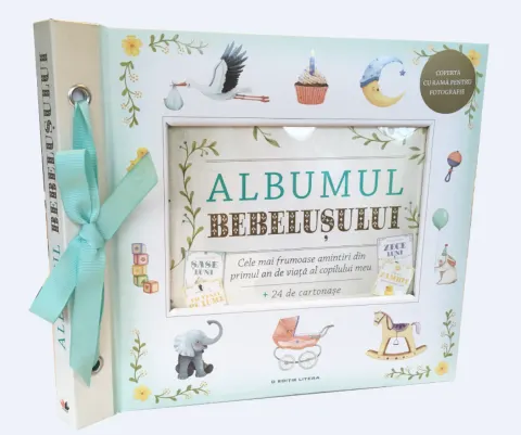 Coperta cărții Albumul bebelușului. Cele mai frumoase amintiri din primul an de viață al copilului meu