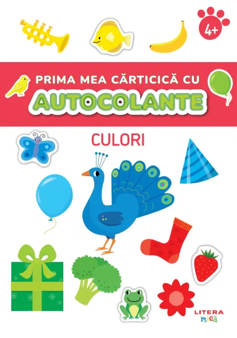 Coperta cărții Prima mea carticica cu autocolante. Culori