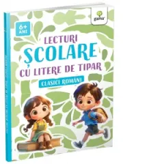 Coperta cărții Lecturi scolare cu litere de tipar. Clasici romani