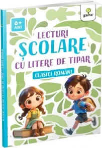 Coperta cărții Lecturi scolare cu litere de tipar. Clasici romani