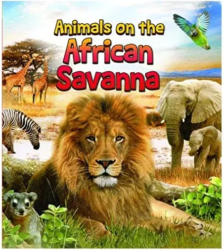 Coperta cărții Animals on the African savanna
