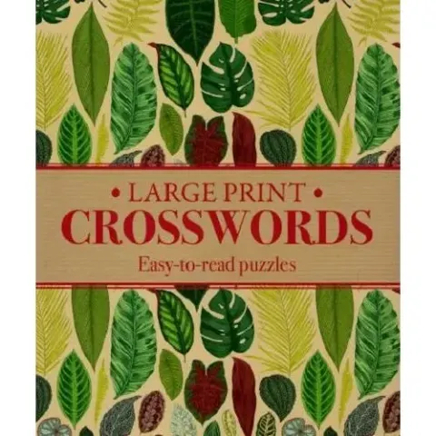 Coperta cărții Large Print Crosswords: Easy-To-Read Puzzles