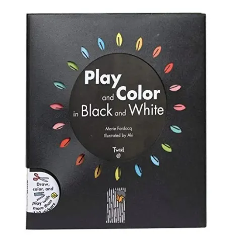 Coperta cărții Play and Color in Black and White, Marie Fordacq, Aki