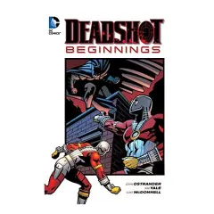 Coperta cărții Deadshot Beginnings, John Ostrander, Kim Yale, Luke McDonnell, Steve Englehart
