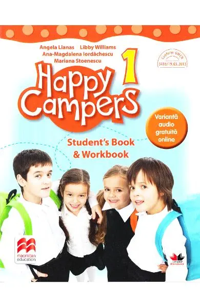 Coperta cărții Happy Campers. Student's Book and Workbook. (clasa I)