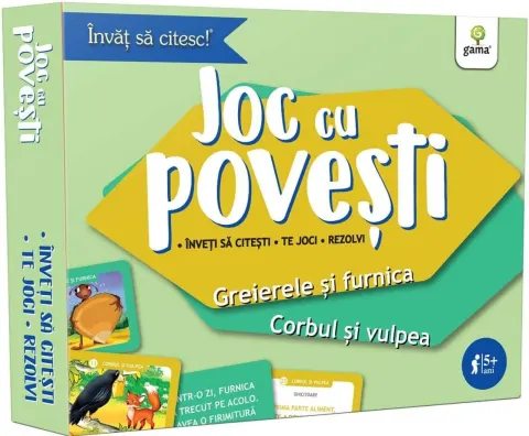 Coperta cărții Joc cu povesti. Greierele și furnica • Corbul și vulpea
