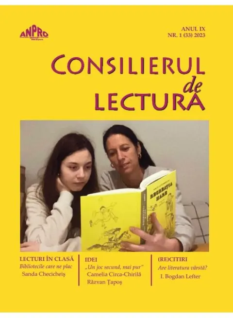 Coperta cărții Consilierul de lectură nr. 1 (33) / 2023