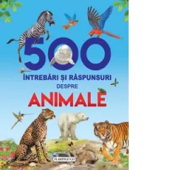 Coperta cărții 500 Intrebari si raspunsuri despre animale