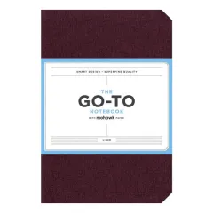 Coperta cărții Go-To Notebook with Mohawk Paper, Mulberry Wine Lined: (Blank Lined Journal to Inspire Creativity and Productivity, Writing, or Drawing Notebook with Cloth Cover)
