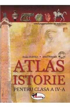Coperta cărții Atlas de istorie - Clasa a 4-a - Doina Burtea, Alina Pertea