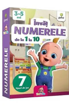 Coperta cărții Invat numerele de la 1 la 10 (3-5 ani)