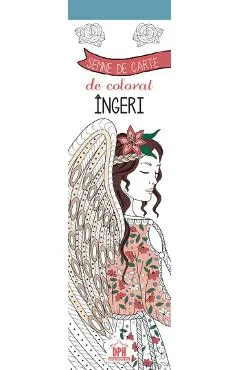 Coperta cărții Semne de carte de colorat: Ingeri