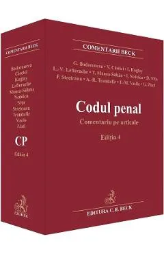 Coperta cărții Codul penal. Comentariu pe articole Ed.4 - Georgina Bodoroncea, Valerian Cioclei, Irina Kuglay