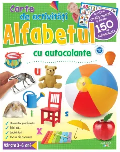 Coperta cărții Alfabetul. Carte de activități cu autocolante