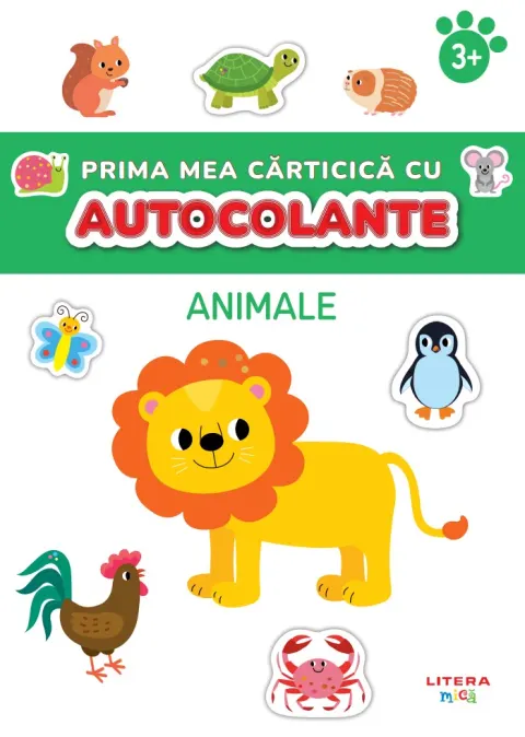 Coperta cărții Prima mea carticica cu autocolante. Animale