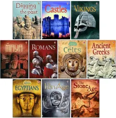 Coperta cărții Usborne Beginners History 10 Books Set (Castles, Vikings, Romans, The Celts, Anicent Greeks, Egyptians & MORE!)