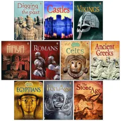 Coperta cărții Usborne Beginners History 10 Books Set (Castles, Vikings, Romans, The Celts, Anicent Greeks, Egyptians & MORE!)