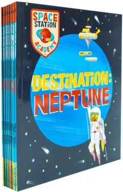Coperta cărții Space Station Academy Earth Solar System Planet Series 8 Books Collection Slipcase Set, Sally Spray