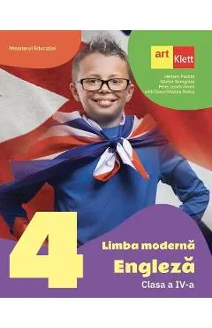 Coperta cărții Limba moderna Engleza - Clasa 4 - Manual - Herbert Puchta, Gunter Gerngross, Peter Lewis-Jones, Oana-Cristina Stoica