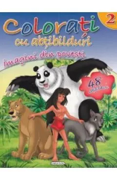Coperta cărții Colorati cu abtibilduri 2: Imagini din povesti