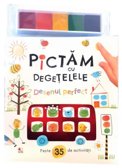 Coperta cărții Pictăm cu degețelele. Desenul perfect