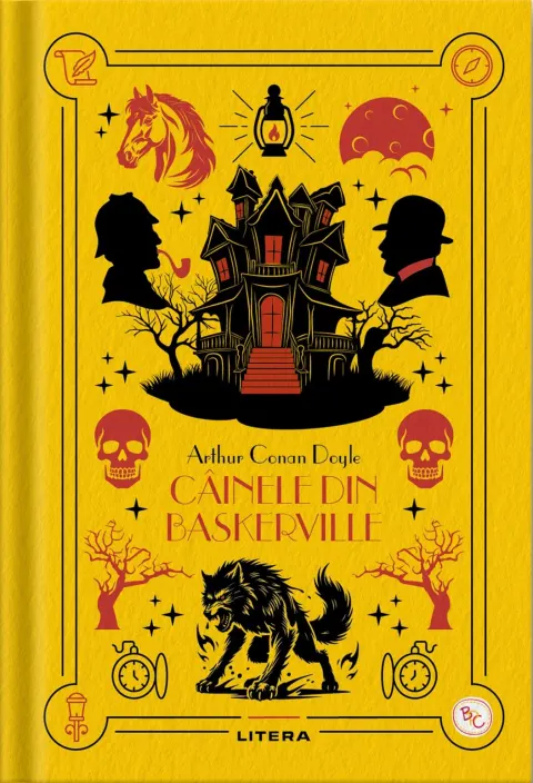 Coperta cărții Cainele din Baskerville. Volumul 39. Biblioteca pentru copii