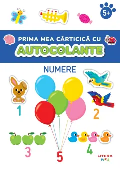Coperta cărții Prima mea carticica cu autocolante. Numere