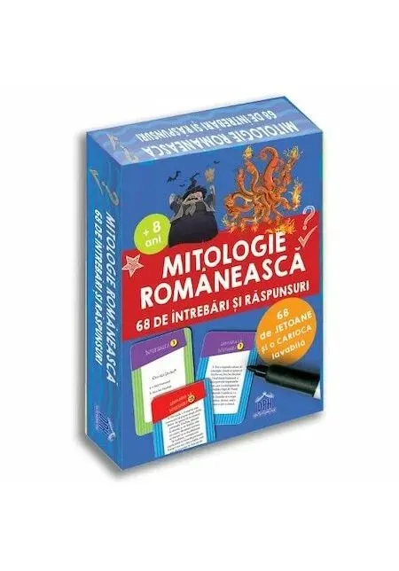 Coperta cărții Mitologie românească. 68 de întrebări și răspunsuri