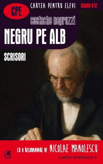 Coperta cărții Negru pe alb. Scrisori