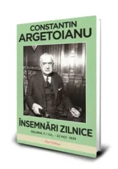Coperta cărții Insemnari zilnice. Volumul 7, 1 iulie - 22 noiembrie 1939