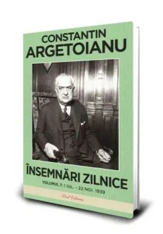 Coperta cărții Insemnari zilnice. Volumul 7, 1 iulie - 22 noiembrie 1939