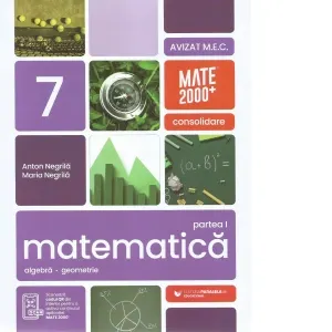 Coperta cărții Matematica. Aritmetica, algebra, geometrie. Clasa a VII-a. Consolidare. Partea I (Anul scolar 2026-2027)