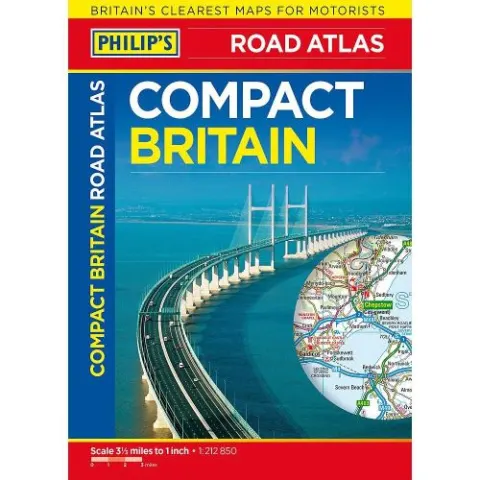 Coperta cărții Philip's Compact Britain Road Atlas