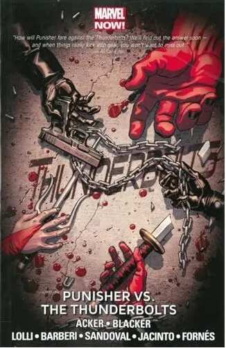 Coperta cărții Punisher vs. the Thunderbolts, Ben Acker, Ben Blacker, Metteo Lolli, Carlo Barberi