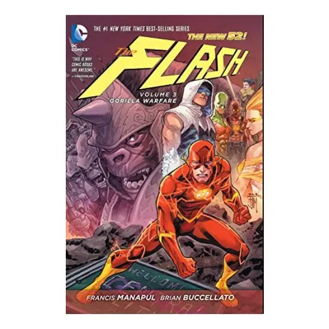 Coperta cărții The Flash Vol. 3: Gorilla Warfare (The New 52), Francis Manapul, Brian Buccellato