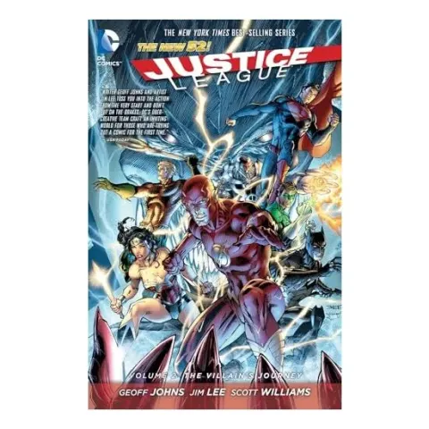 Coperta cărții Villain's Journey, Geoff Johns, Jim Lee, Alex Sinclair, Sal Cipriano