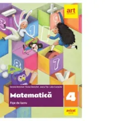 Coperta cărții Matematica. Fise de lucru, clasa a IV-a