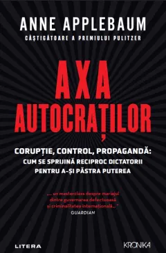 Coperta cărții Axa autocratilor. Coruptie, control, propaganda. Cum se sprijina reciproc dictatorii pentru a-si pastra puterea