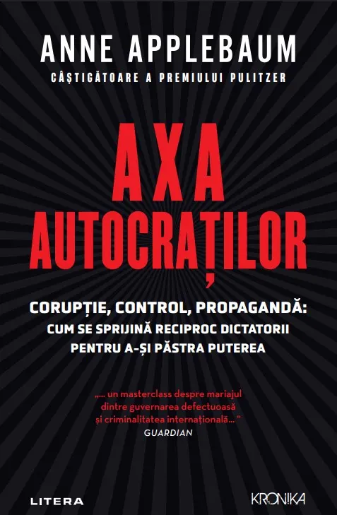 Coperta cărții Axa autocratilor. Coruptie, control, propaganda. Cum se sprijina reciproc dictatorii pentru a-si pastra puterea