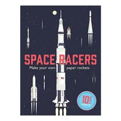 Coperta cărții Space Racers: Make Your Own Paper Rockets